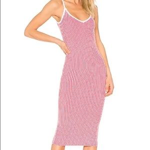 Candy pink ribbed Milly dress